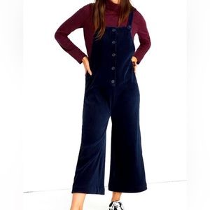 Madewell Texture & Thread Velvet Overalls